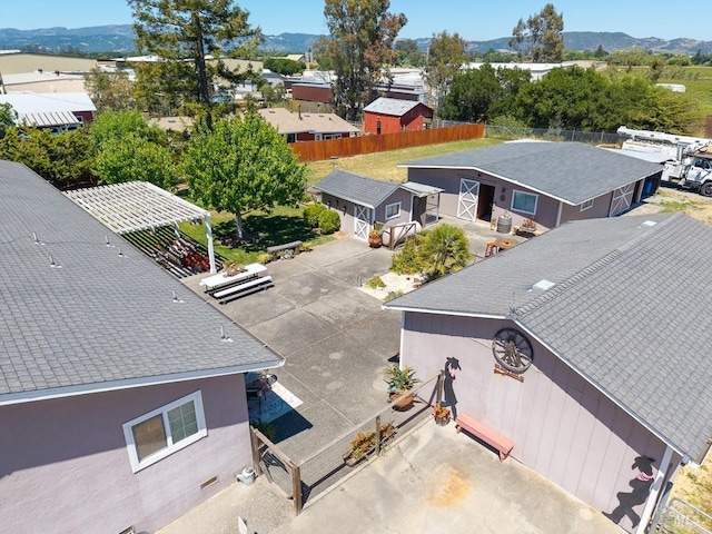 23180 Maffei Rd, Sonoma, CA 95476 - aerial view of residential area with a mountain backdrop