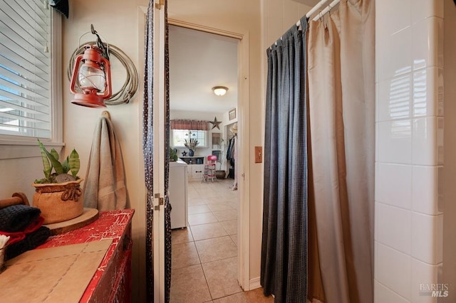 23180 Maffei Rd, Sonoma, CA 95476 - hallway with light tile patterned floors