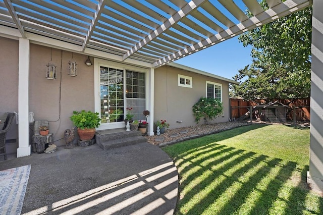 23180 Maffei Rd, Sonoma, CA 95476 - view of yard featuring a pergola and a patio