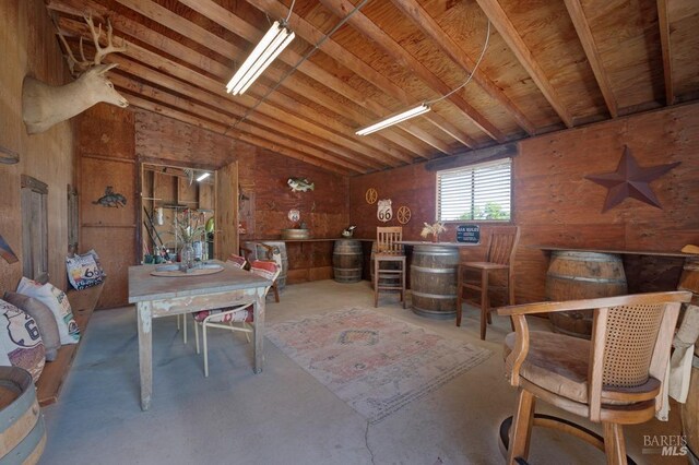 23180 Maffei Rd, Sonoma, CA 95476 - office space featuring vaulted ceiling and concrete flooring