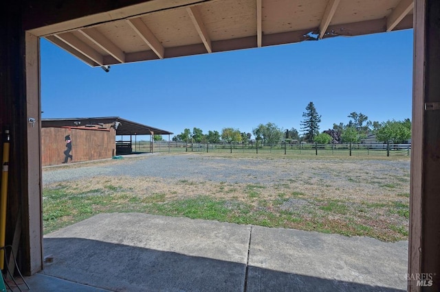 23180 Maffei Rd, Sonoma, CA 95476 - view of yard featuring a view of rural / pastoral area and an exterior structure