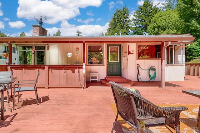 20215 Willow Rd, Monte Rio, CA 95462 - view of patio with a deck and outdoor dining space