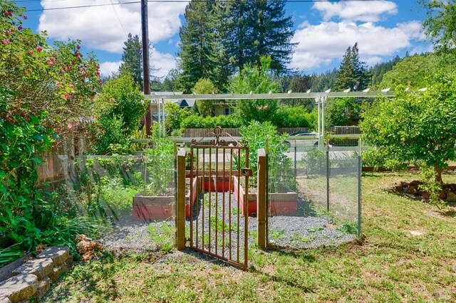 20215 Willow Rd, Monte Rio, CA 95462 - view of property exterior with fence and a gate