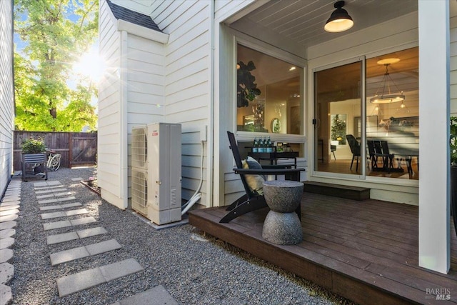 1358 Sylvan Ct, Healdsburg, CA 95448 - view of patio / terrace featuring fence and ac unit