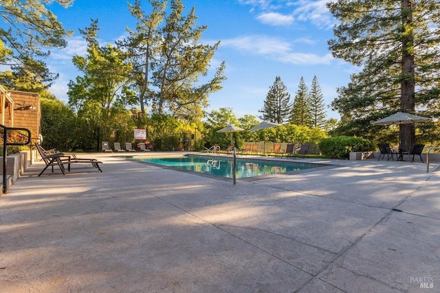 1358 Sylvan Ct, Healdsburg, CA 95448 - community pool featuring a patio area