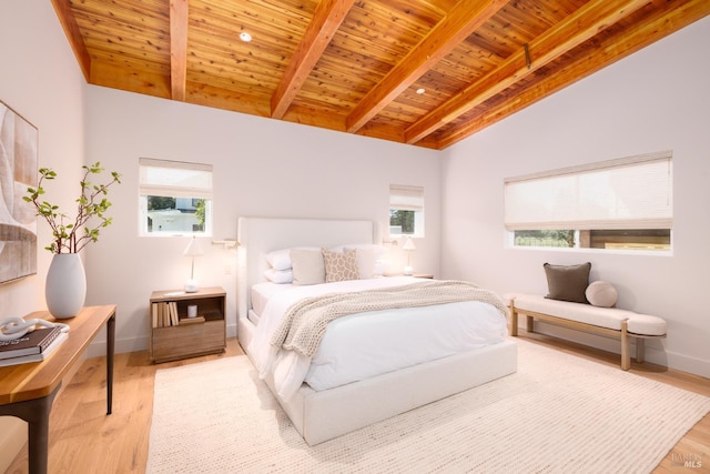 980 Trentadue Way, Healdsburg, CA 95448 - bedroom with wooden ceiling, multiple windows, wood finished floors, and baseboards