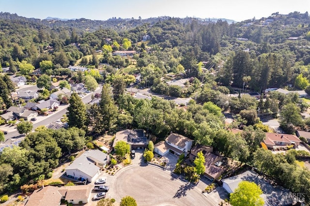 436 Candlelight Dr, Santa Rosa, CA 95403 - aerial view of property's location featuring nearby suburban area and a forest