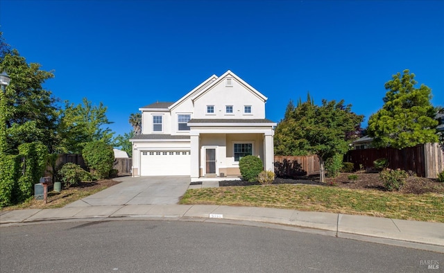 5151 Freitas Pl, Fairfield, CA 94533 - traditional-style home featuring fence, concrete driveway, stucco siding, and a garage