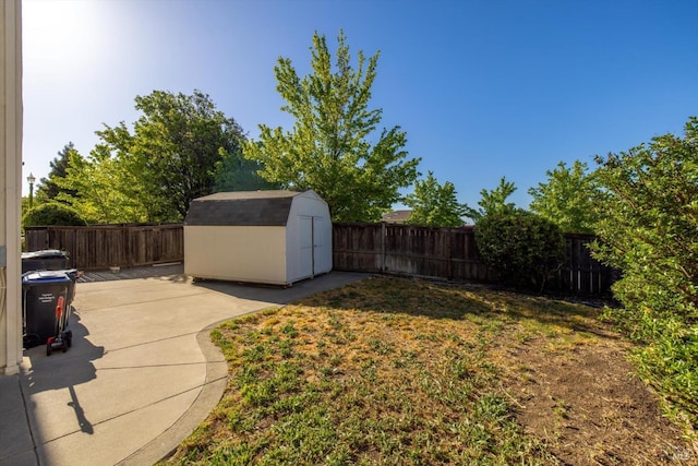 5151 Freitas Pl, Fairfield, CA 94533 - view of yard featuring a shed, an outbuilding, and a patio