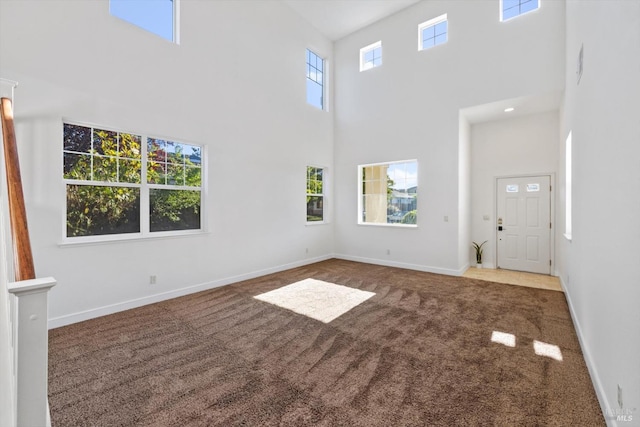 5151 Freitas Pl, Fairfield, CA 94533 - unfurnished living room featuring a high ceiling and carpet