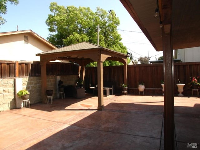1994 Cardinal Way, Fairfield, CA 94533 - view of patio with a gazebo and a fenced backyard