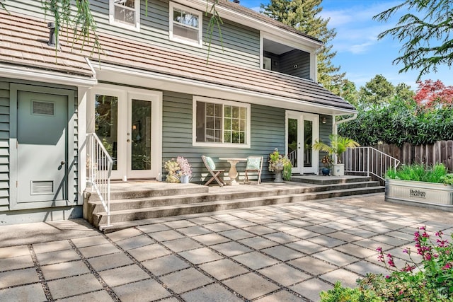 3371 Crystal Ct, Napa, CA 94558 - rear view of house featuring french doors, a patio area, and fence