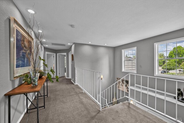 3371 Crystal Ct, Napa, CA 94558 - hall with an upstairs landing, recessed lighting, and carpet floors