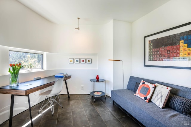 8909 Mill Creek Rd, Healdsburg, CA 95448 - office area featuring tile patterned flooring