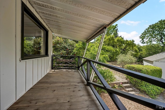 1466 Cooper Rd, Sebastopol, CA 95472 - view of wooden terrace