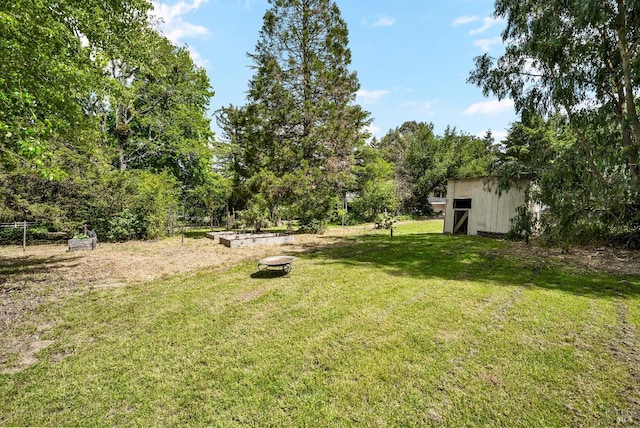 1466 Cooper Rd, Sebastopol, CA 95472 - view of grassy yard with an outbuilding and a pole building