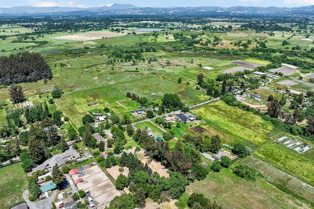 1466 Cooper Rd, Sebastopol, CA 95472 - aerial view of property's location with a mountain backdrop