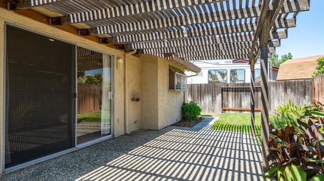 3 Clemson Ct, Woodland, CA 95695 - view of patio with fence and a pergola