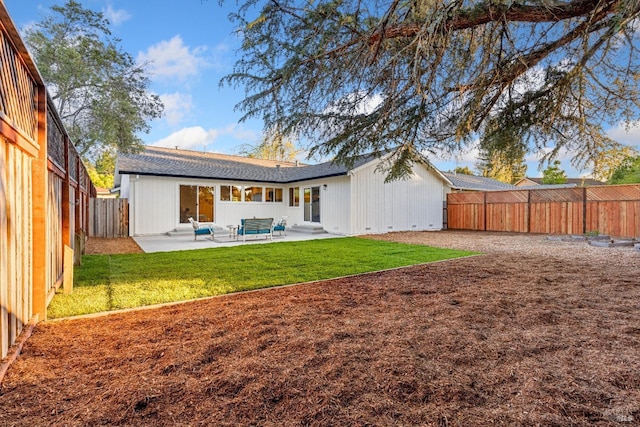 8017 Washington Ave, Sebastopol, CA 95472 - rear view of house with a patio area and a shingled roof