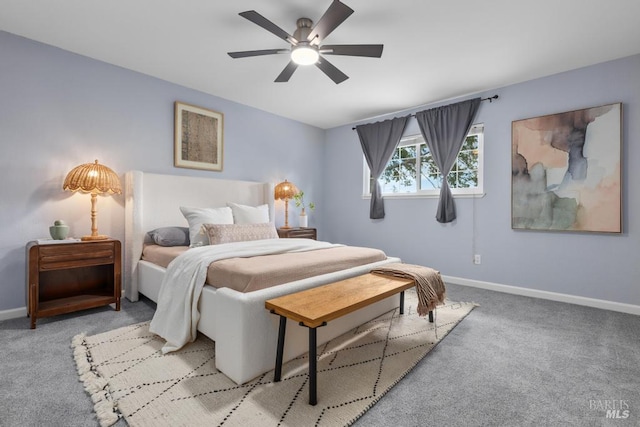 2835 Owens St, Fairfield, CA 94534 - carpeted bedroom featuring baseboards and a ceiling fan