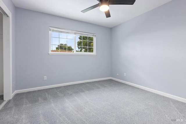 2835 Owens St, Fairfield, CA 94534 - unfurnished bedroom with carpet flooring, baseboards, and a ceiling fan