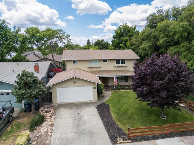 2835 Owens St, Fairfield, CA 94534 - traditional-style home with stucco siding, driveway, and a garage
