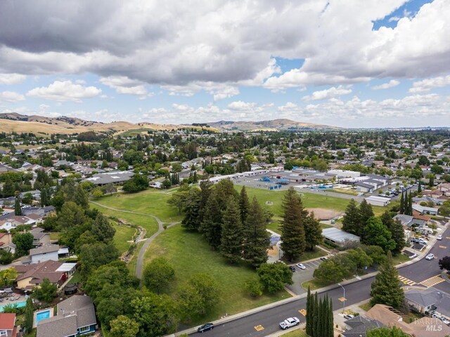 2835 Owens St, Fairfield, CA 94534 - aerial view of residential area featuring a mountainous background