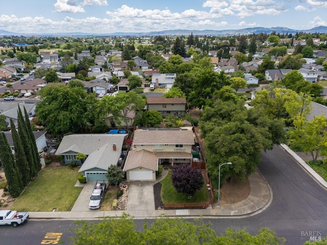 2835 Owens St, Fairfield, CA 94534 - aerial view of residential area featuring a mountainous background