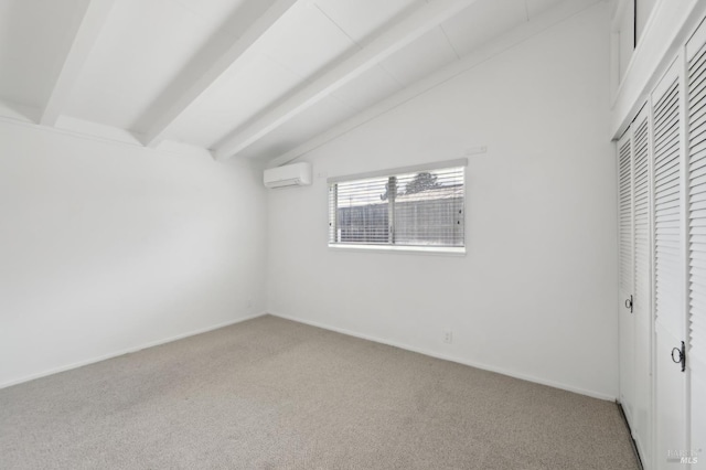 2889 Keller Ct, Napa, CA 94558 - unfurnished bedroom featuring a wall unit AC, carpet flooring, a closet, and baseboards