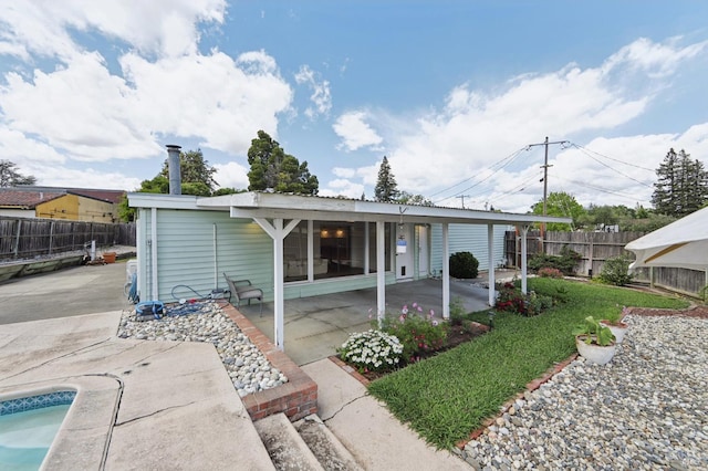 2889 Keller Ct, Napa, CA 94558 - rear view of property with a patio and a fenced backyard