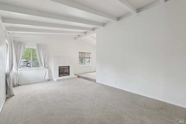 2889 Keller Ct, Napa, CA 94558 - unfurnished living room with carpet flooring, a brick fireplace, and baseboards