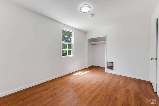2951 Thorn Rd, Sebastopol, CA 95472 - unfurnished bedroom with light wood-style flooring, baseboards, and a closet