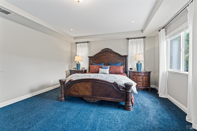 1261 Landmark Dr, Vallejo, CA 94591 - carpeted bedroom with baseboards and a tray ceiling
