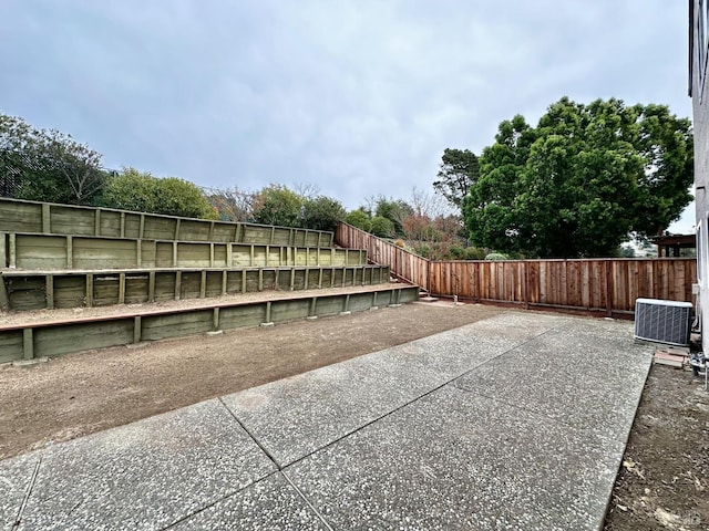 543 Sandy Way, Benicia, CA 94510 - fenced backyard featuring central air condition unit and a patio area