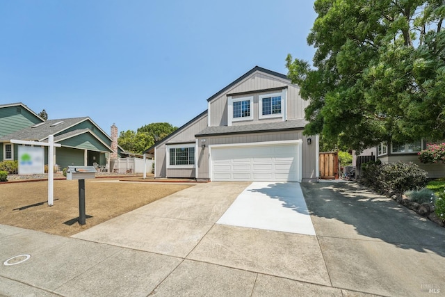 543 Sandy Way, Benicia, CA 94510 - view of front of house with concrete driveway and an attached garage
