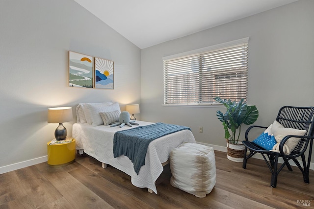 358 Paddlewheel Dr, Vallejo, CA 94591 - bedroom featuring vaulted ceiling, wood finished floors, and baseboards