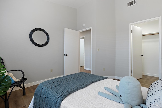 358 Paddlewheel Dr, Vallejo, CA 94591 - bedroom with wood finished floors, baseboards, and a high ceiling