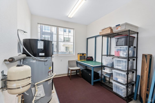 336 Pear Tree Ln Unit D, Napa, CA 94558 - carpeted office space with strapped water heater