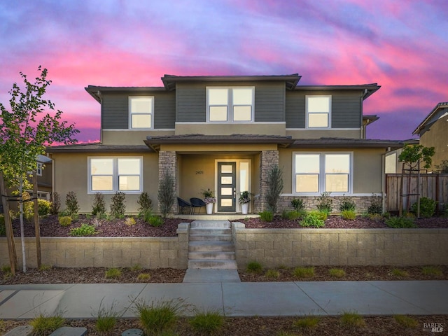 2471 Lake Club Dr, Fairfield, CA 94533 - view of front of house featuring stucco siding and stone siding