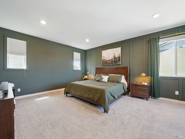 2471 Lake Club Dr, Fairfield, CA 94533 - bedroom with carpet floors, a decorative wall, recessed lighting, and baseboards
