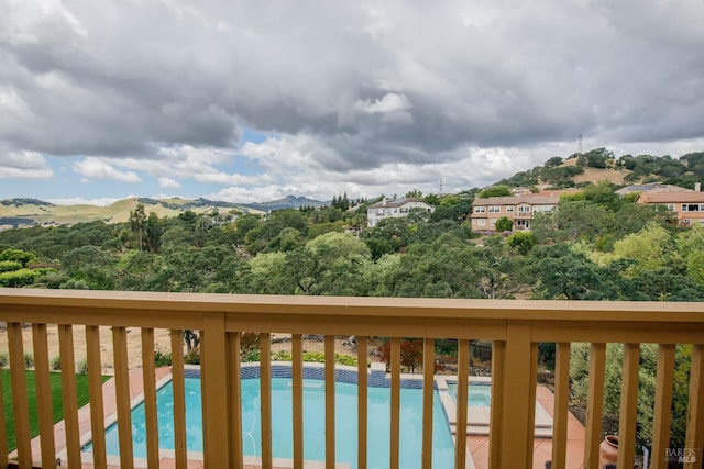 819 Bridle Ridge Dr, Fairfield, CA 94534 - deck featuring a mountain view