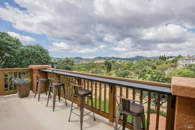 819 Bridle Ridge Dr, Fairfield, CA 94534 - balcony featuring a mountain view