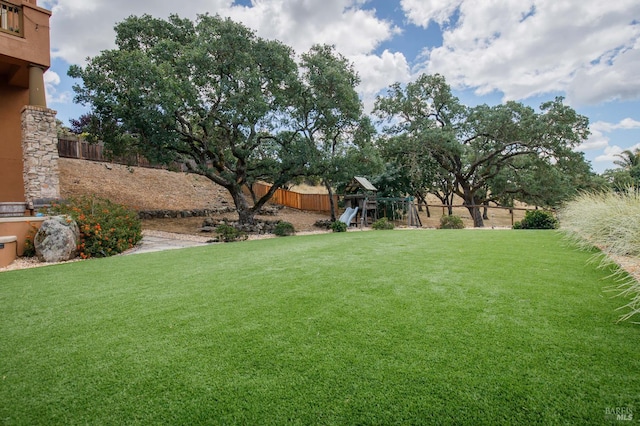 819 Bridle Ridge Dr, Fairfield, CA 94534 - view of yard with a playground