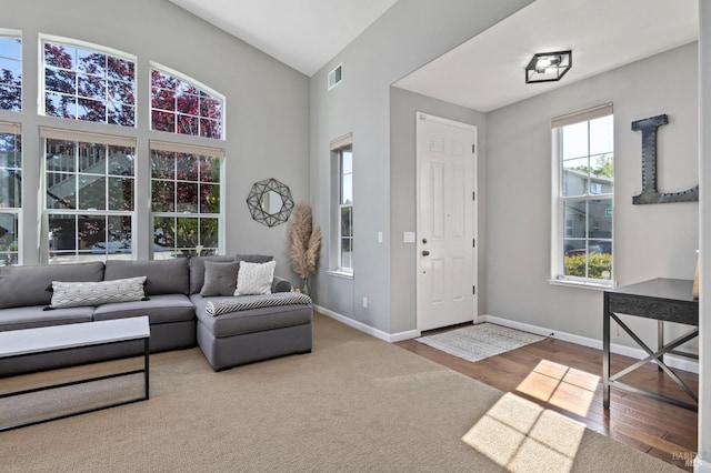 2817 Windmill Dr, Santa Rosa, CA 95403 - living area with baseboards and wood finished floors