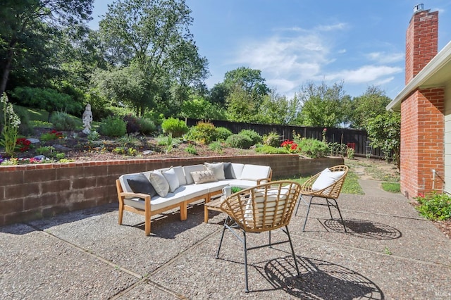 1400 High School Rd, Sebastopol, CA 95472 - view of patio / terrace with outdoor lounge area and a fenced backyard