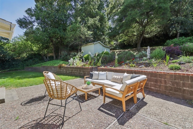 1400 High School Rd, Sebastopol, CA 95472 - view of patio / terrace with outdoor lounge area