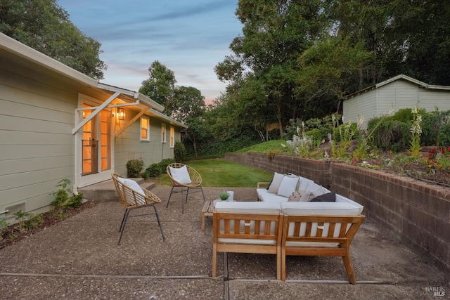 1400 High School Rd, Sebastopol, CA 95472 - view of patio featuring an outdoor living space