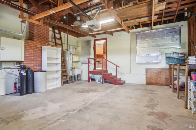 1400 High School Rd, Sebastopol, CA 95472 - garage featuring a garage door opener and water heater