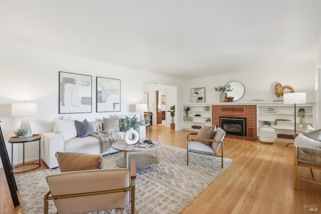 1400 High School Rd, Sebastopol, CA 95472 - living area with wood finished floors and a fireplace