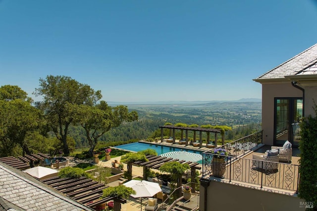 17256 7th St E, Sonoma, CA 95476 - balcony with a forest view and a patio area